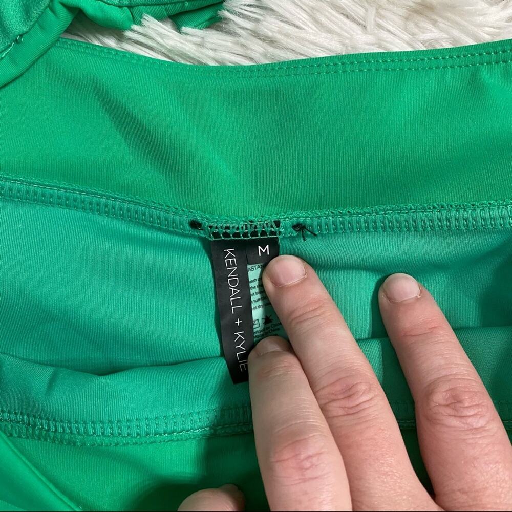 KENDALL + KYLIE • Green Knot Swimsuit Bikini M/L - Picture 9 of 14